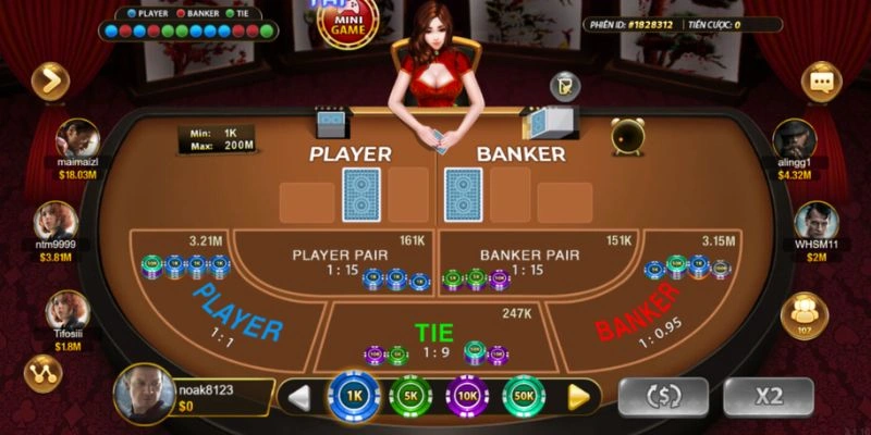 Tỷ lệ thanh toán phổ biến trong game bài baccarat